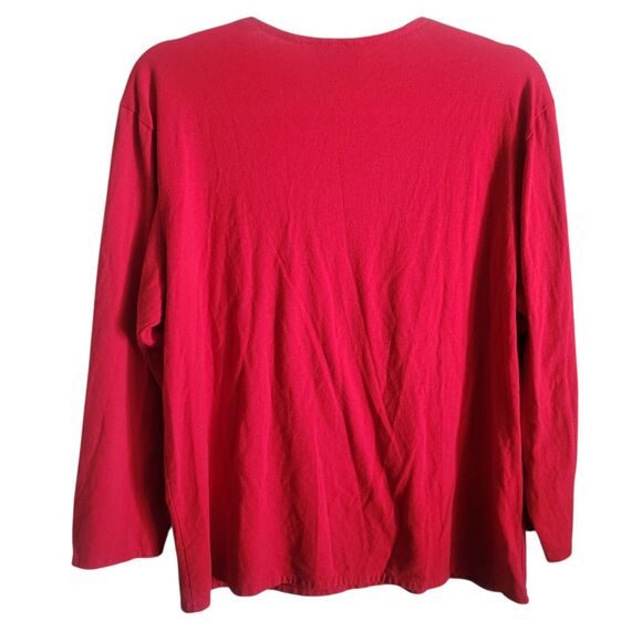 Sas'sa Western Fringe Top Womens Size Medium Red Beaded Concho's Cowgirl Vintage - Picture 2 of 9